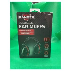 Ranger Foldable Ear Muffs 26dB NRR‎ Adjustable Headband